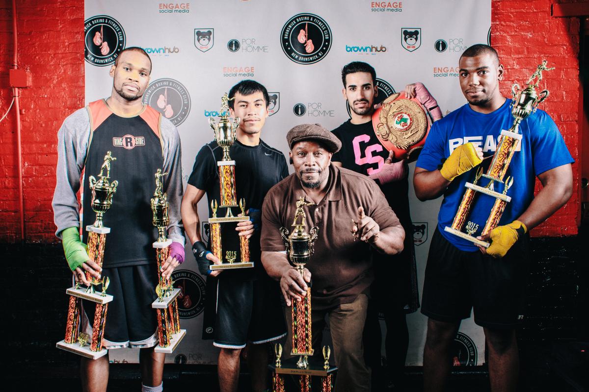 Diamond Glove Winners With Boxing Gym Co-Manager John Thompson
